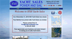 Desktop Screenshot of hshyachts.com