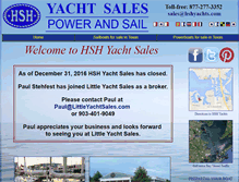 Tablet Screenshot of hshyachts.com